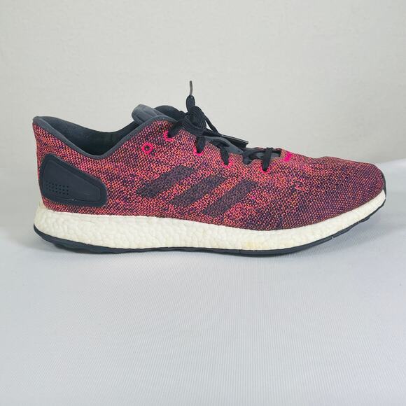 Adidas Pureboost Running Shoes Mens 10.5 Pink Blue Gym Work Out Sneakers Trainer - Picture 5 of 11